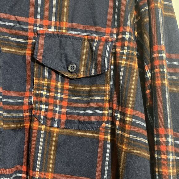 New York Laundry Plaid Red & Blue Flannel Style Tunic Plus Size 1X - Picture 4 of 10